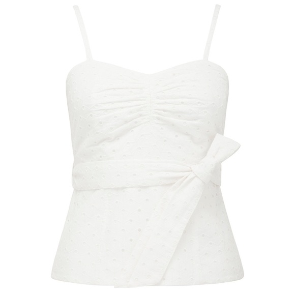 Forever New Mimi Embroidered Linen Bustier - Picture 5 of 7
